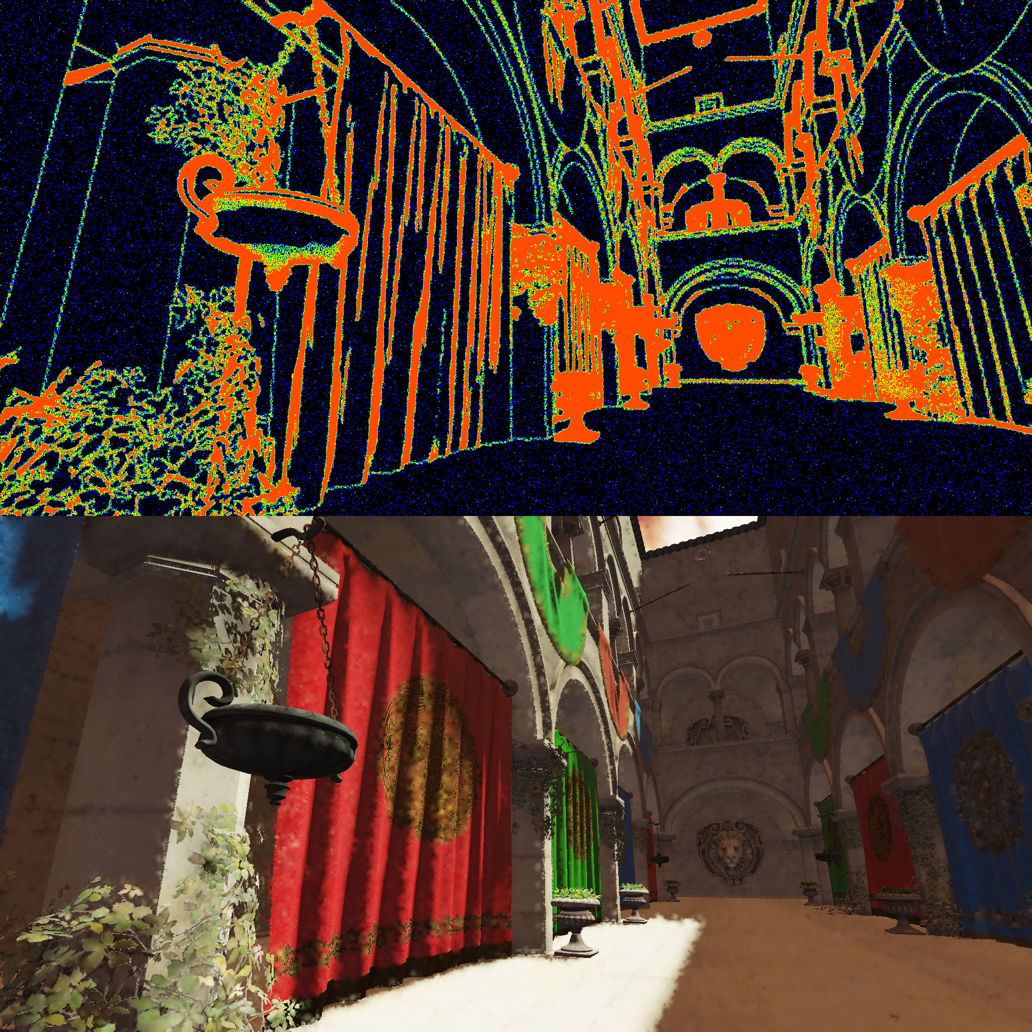 Discontinuities in scene geometry